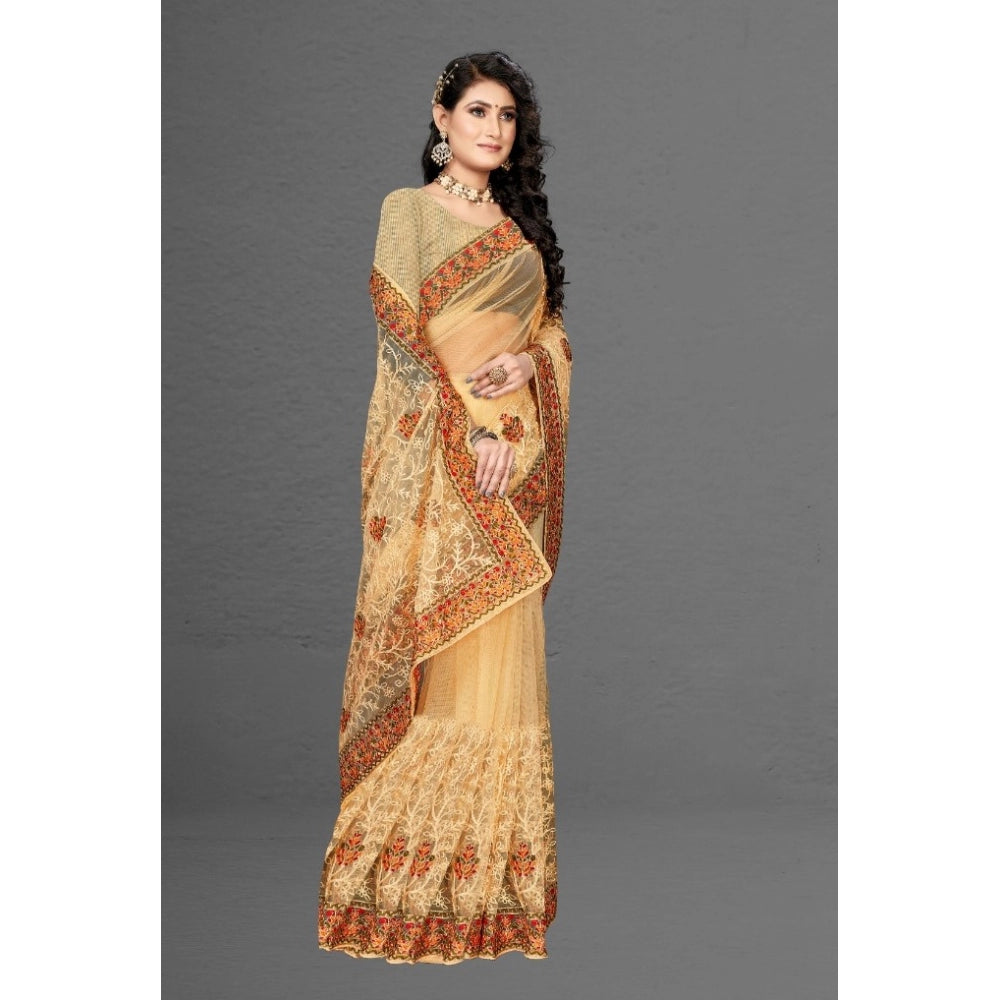 Women's Net Saree — Chiku