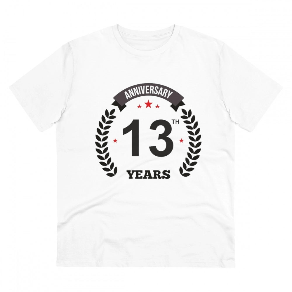 Men's PC Cotton 13th Anniversary Printed T-Shirt
