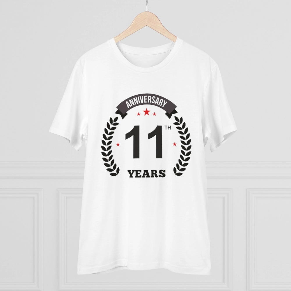 Men's PC Cotton 11th Anniversary Printed T-Shirt