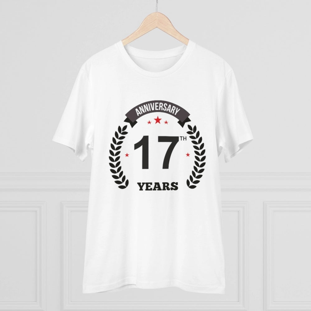 Men's PC Cotton 17th Anniversary Printed T-Shirt