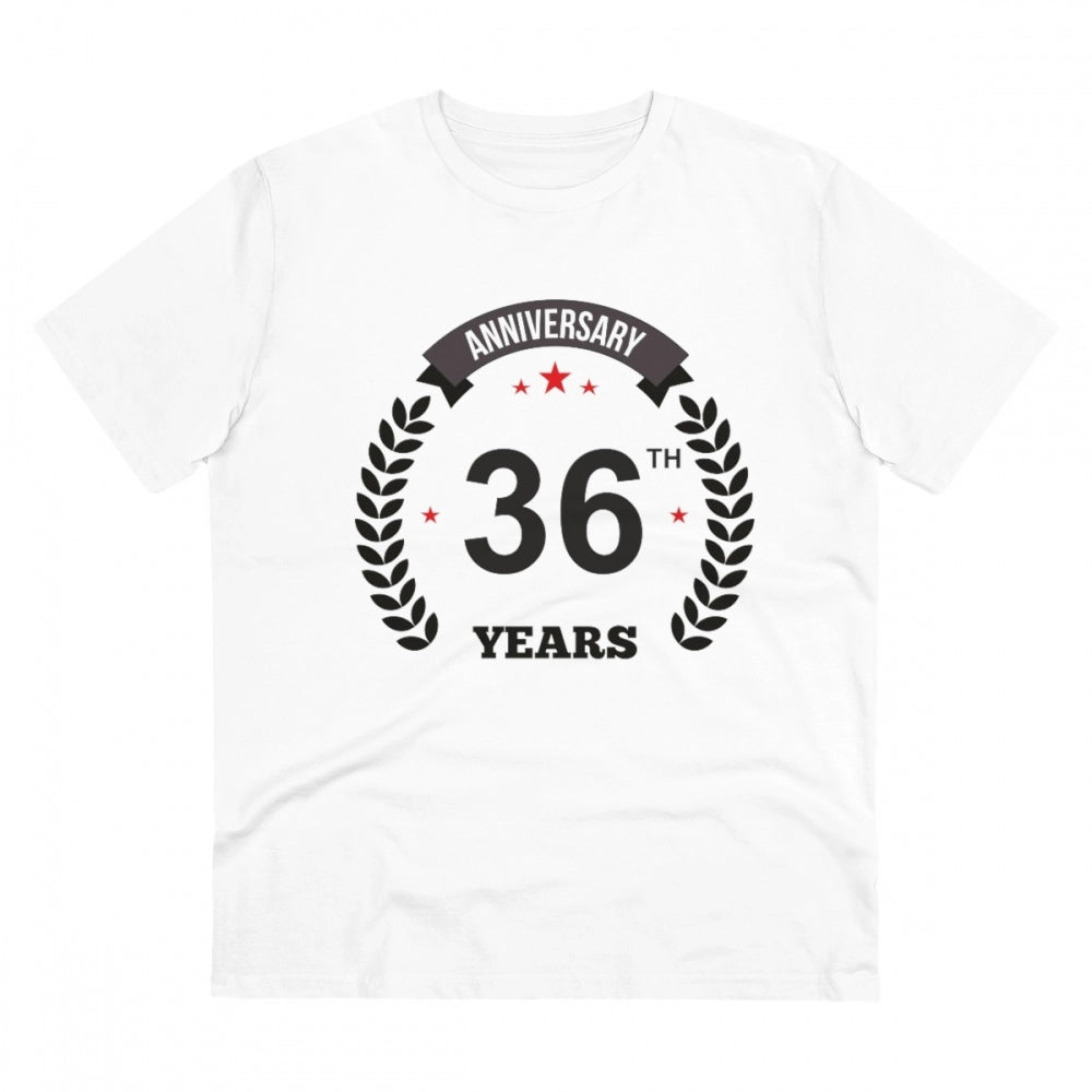 Men's PC Cotton 36th Anniversary Printed T-Shirt