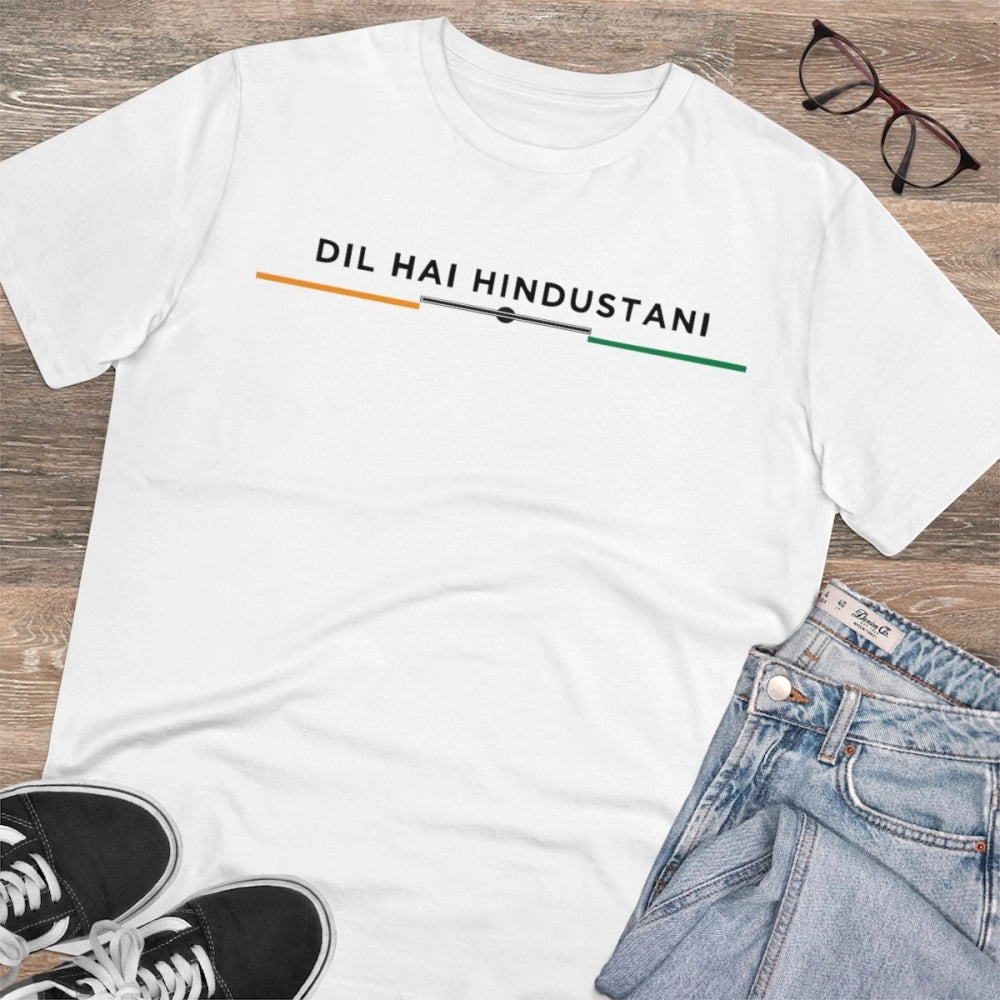 Men's PC Cotton Dil Se Hindustani Printed T-Shirt