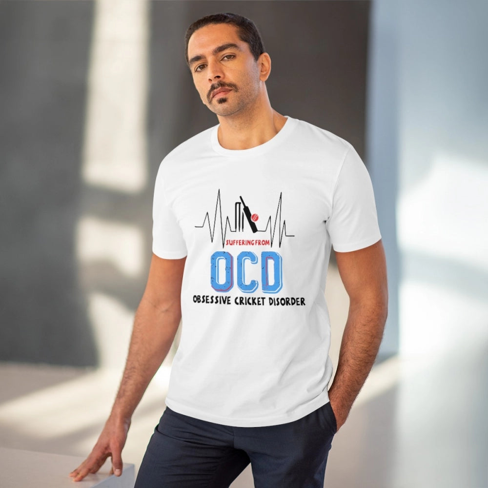 Men's PC Cotton Cricket Design Printed T-Shirt · 06_L