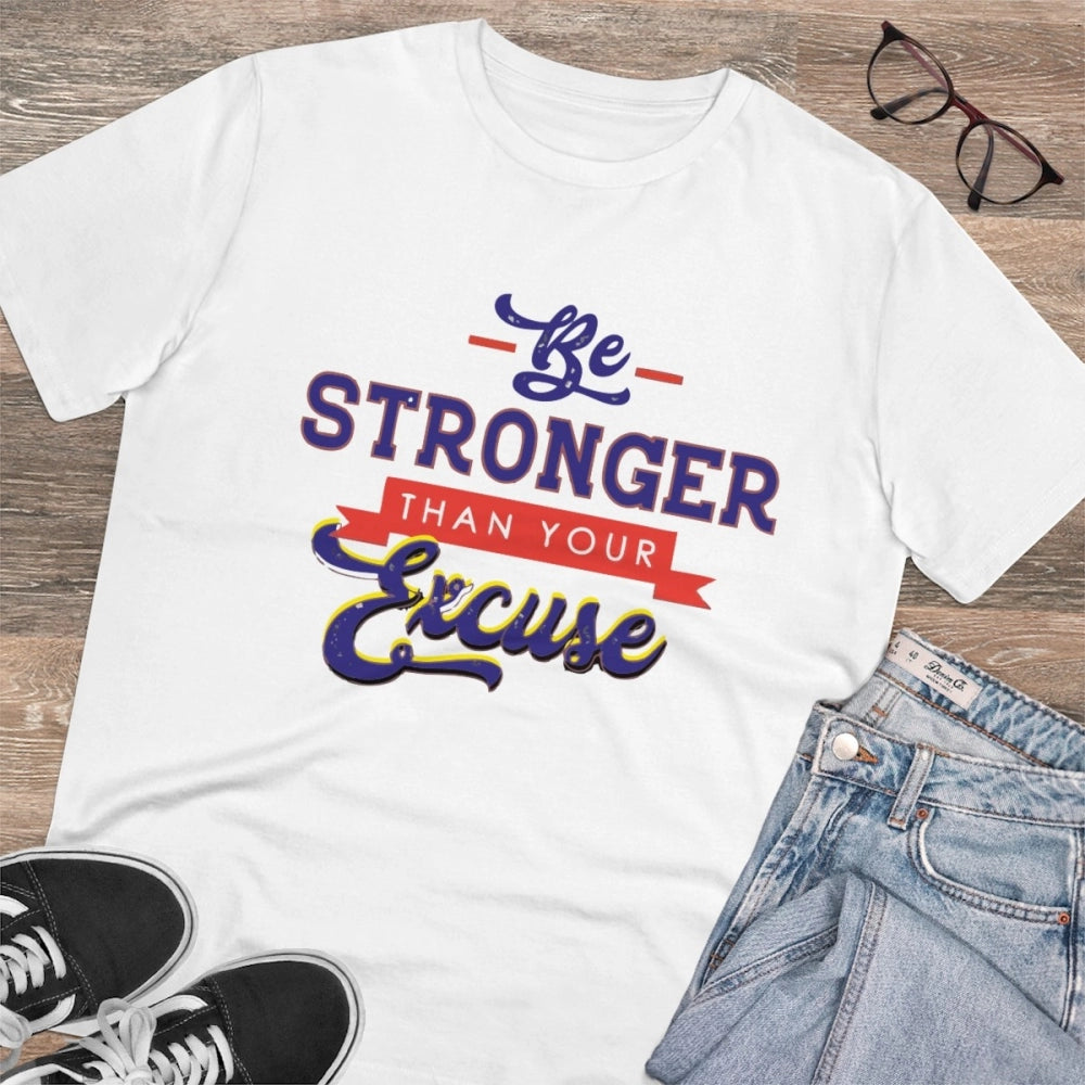 Men's PC Cotton Be Stronger Than Your Excuse Desing · 19_L