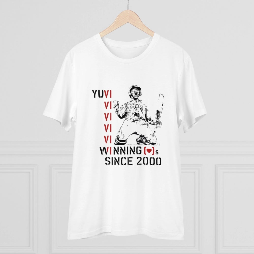 Men's PC Cotton Cricket Design Printed T-Shirt · 12_L