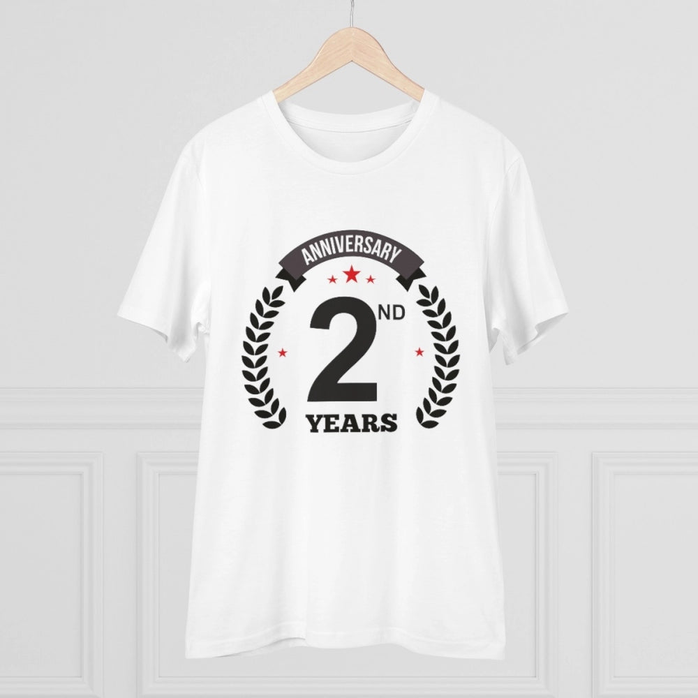 Men's PC Cotton 2nd Anniversary Printed T-Shirt