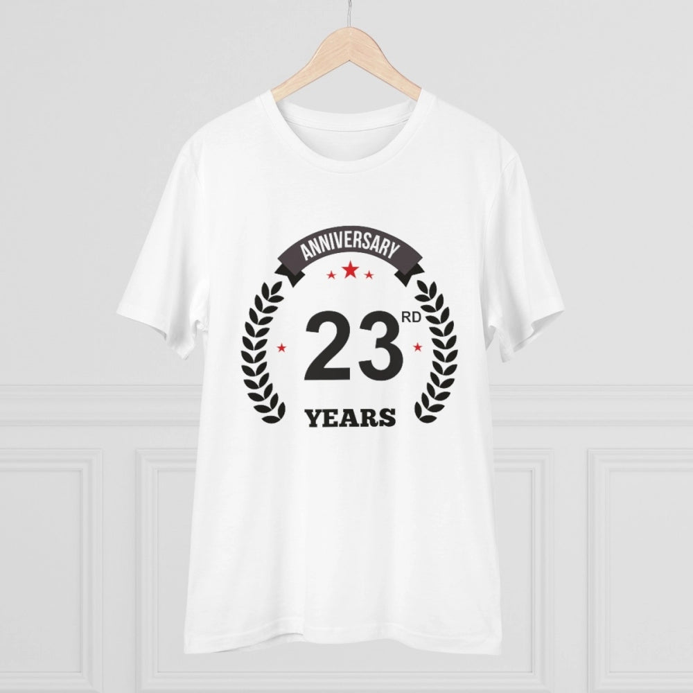 Men's PC Cotton 23rd Anniversary Printed T-Shirt