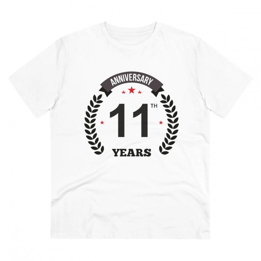 Men's PC Cotton 11th Anniversary Printed T-Shirt