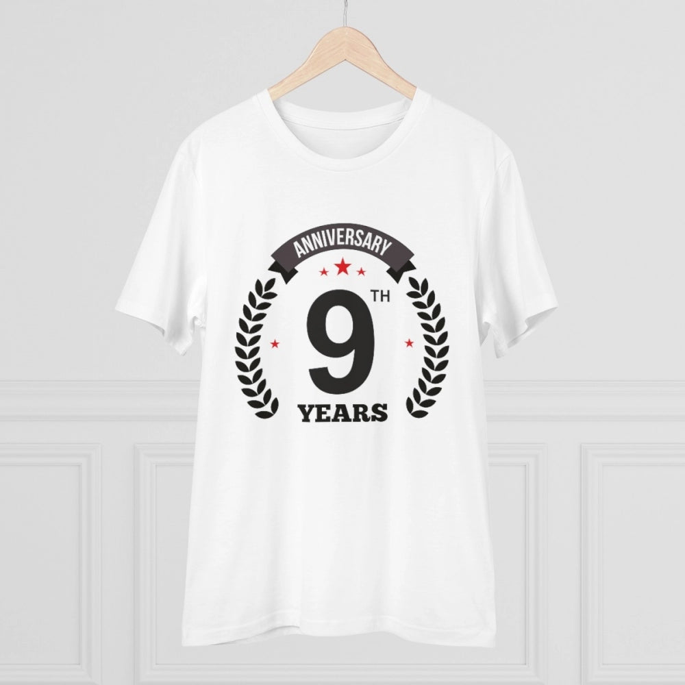 Men's PC Cotton 9th Anniversary Printed T-Shirt