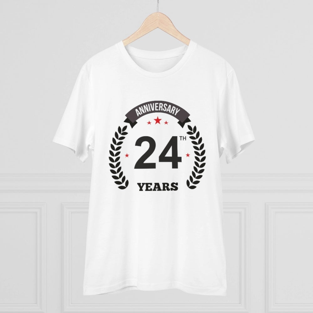Men's PC Cotton 24th Anniversary Printed T-Shirt