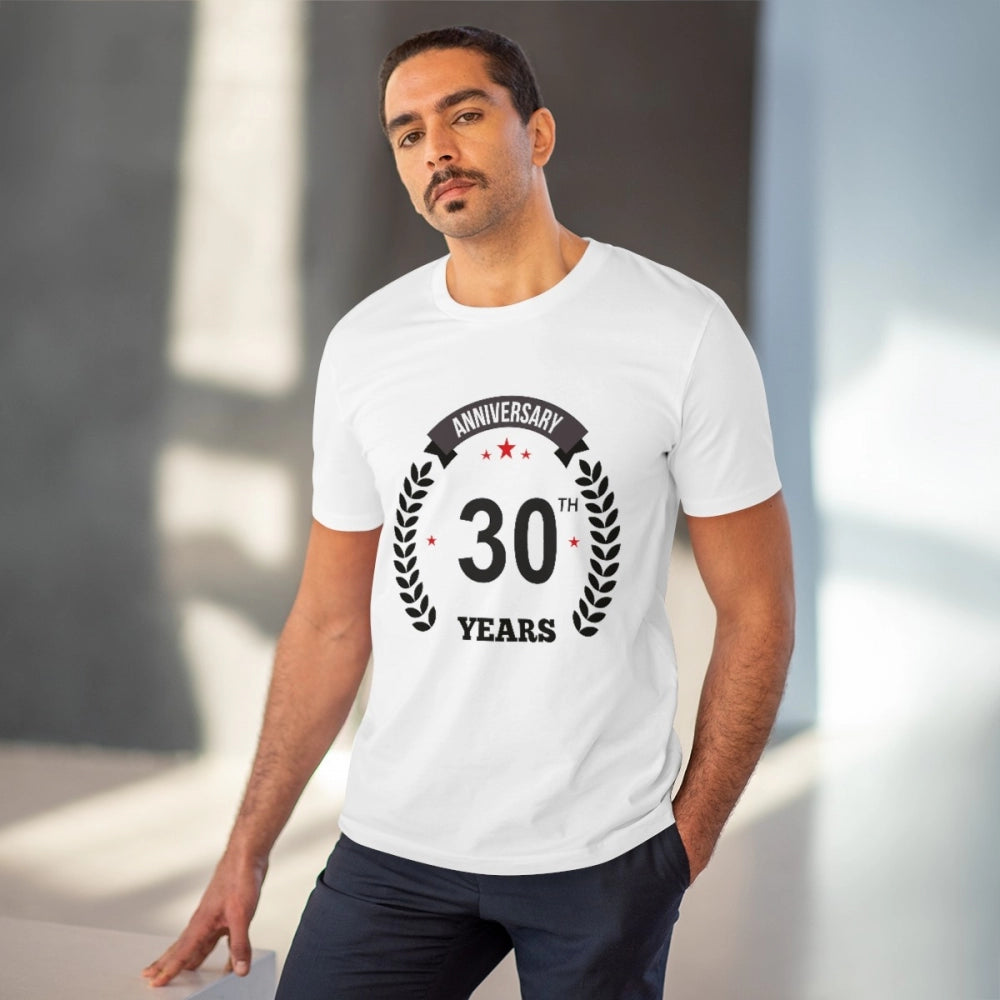 Men's PC Cotton 30th Anniversary Printed T-Shirt
