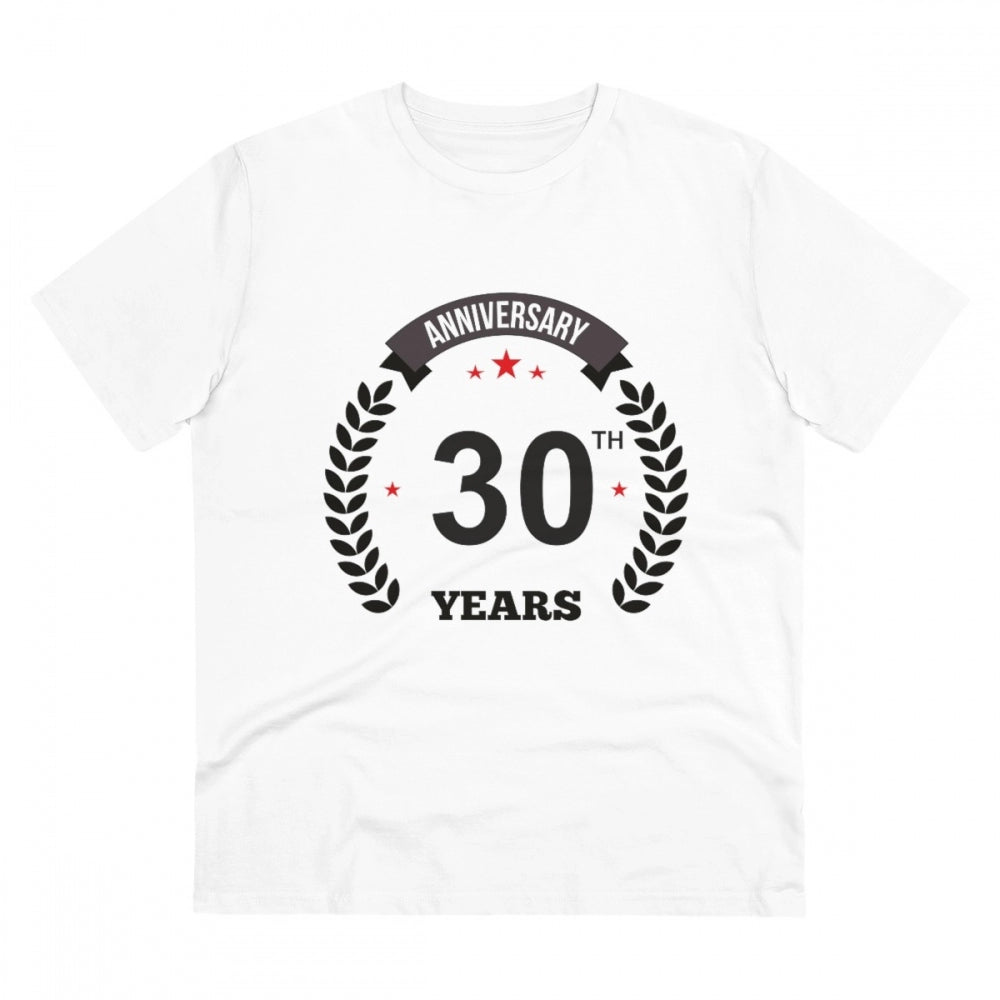 Men's PC Cotton 30th Anniversary Printed T-Shirt