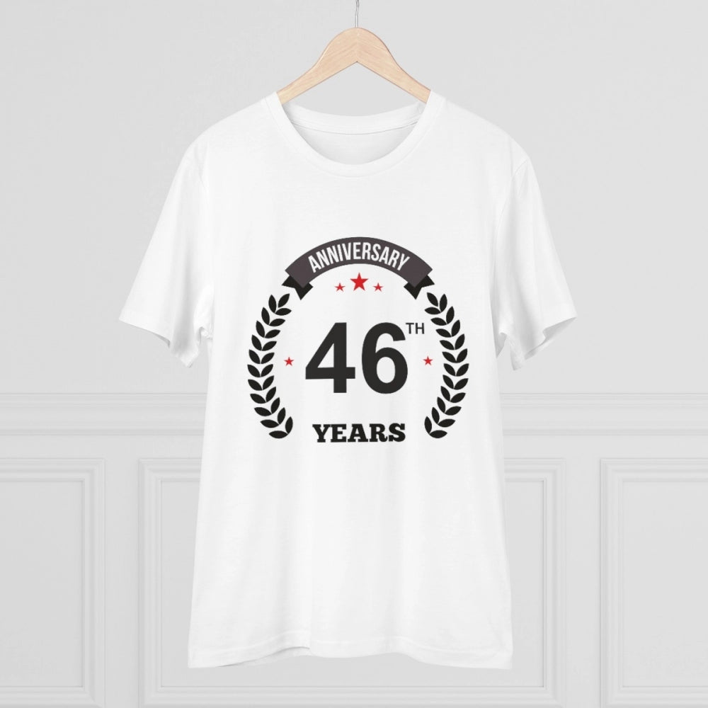 Men's PC Cotton 46th Anniversary Printed T-Shirt