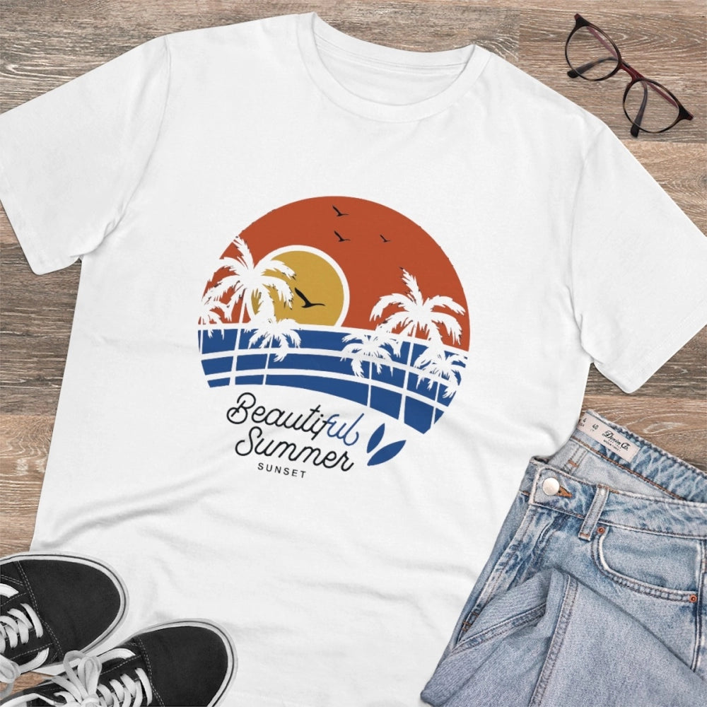 Men's PC Cotton Beautiful Summer Printed T-Shirt