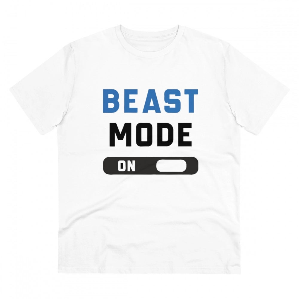Men's PC Cotton Beast Mode On Printed T-Shirt