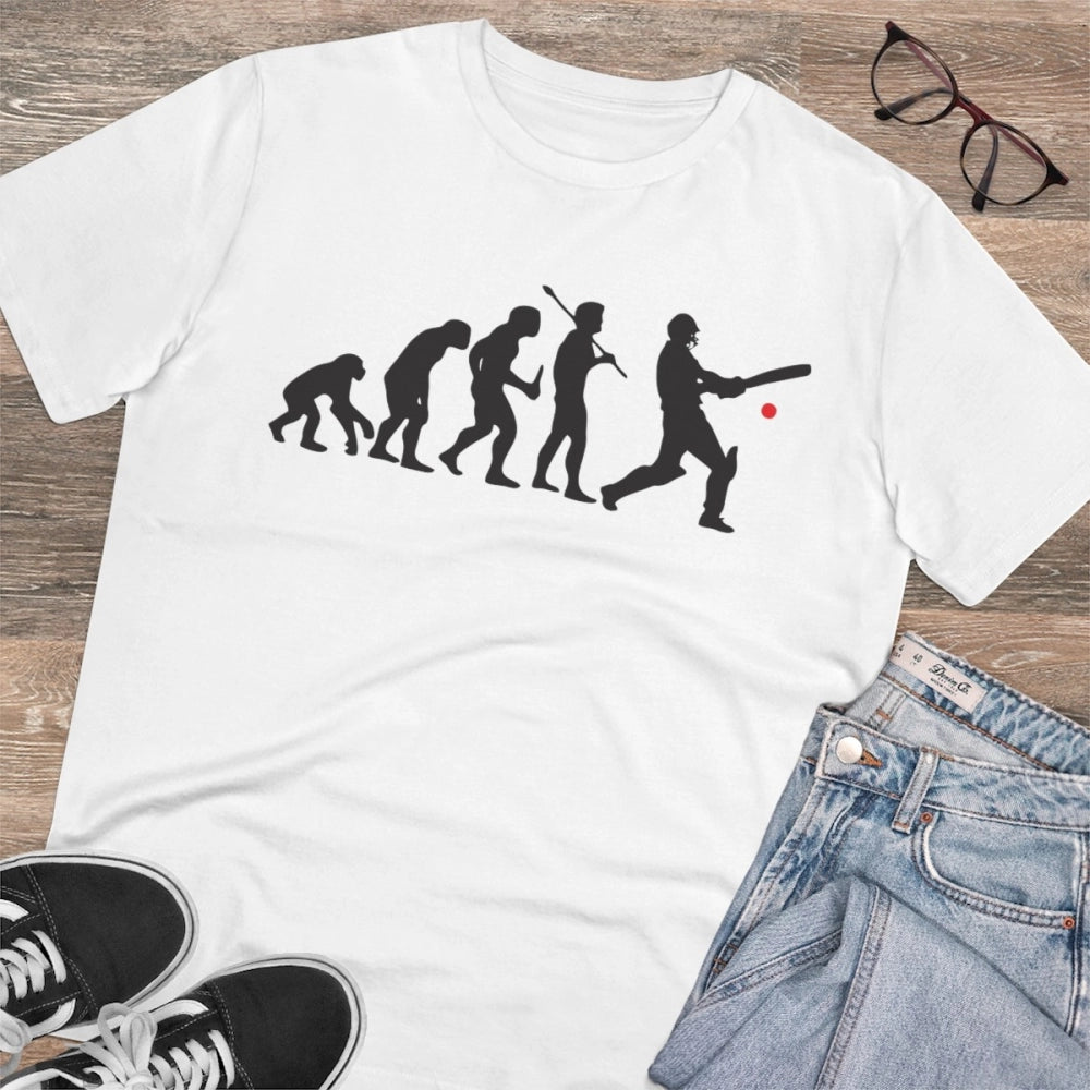 Men's PC Cotton Cricket Design Printed T-Shirt · 97_L