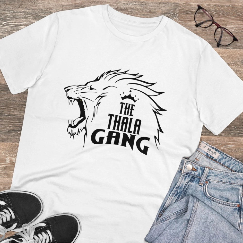 Men's PC Cotton Cricket Design Printed T-Shirt · 11_L