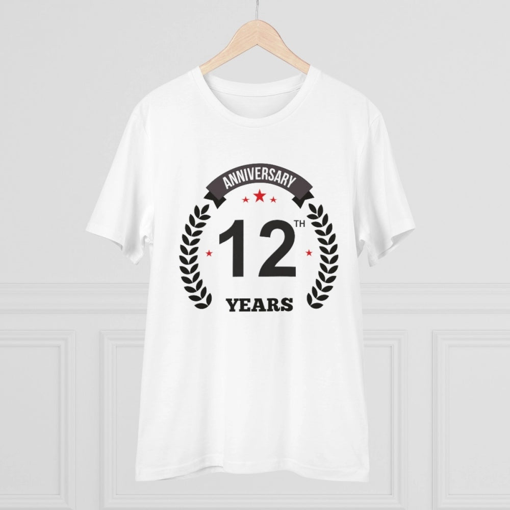 Men's PC Cotton 12th Anniversary Printed T-Shirt