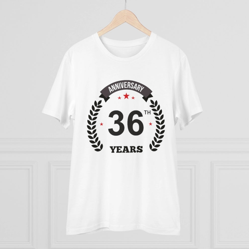 Men's PC Cotton 36th Anniversary Printed T-Shirt