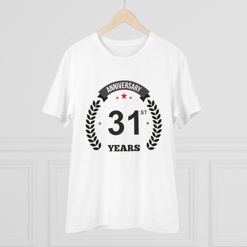 Men's PC Cotton 31st Anniversary Printed T-Shirt