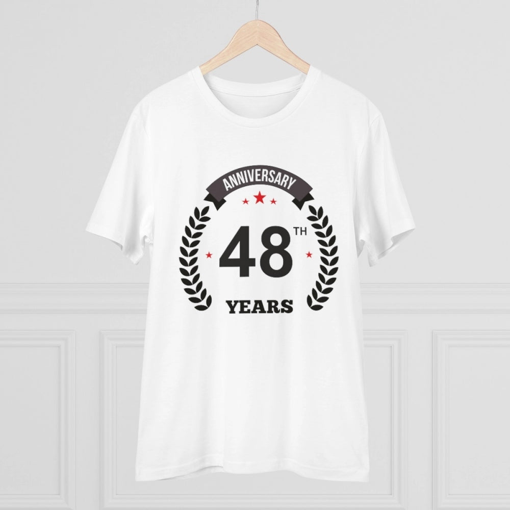 Men's PC Cotton 48th Anniversary Printed T-Shirt