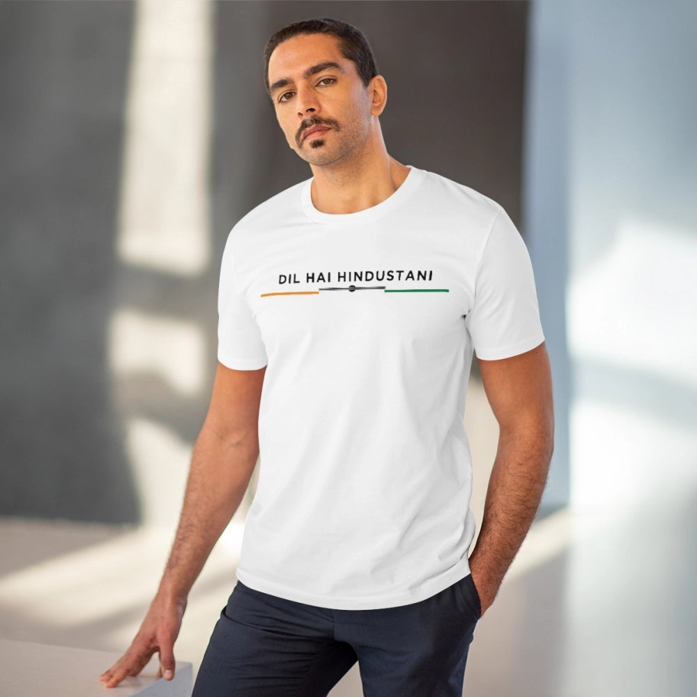 Men's PC Cotton Dil Se Hindustani Printed T-Shirt