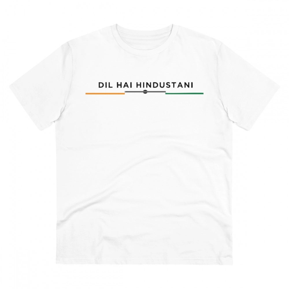 Men's PC Cotton Dil Se Hindustani Printed T-Shirt