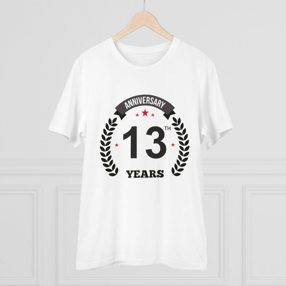 Men's PC Cotton 13th Anniversary Printed T-Shirt