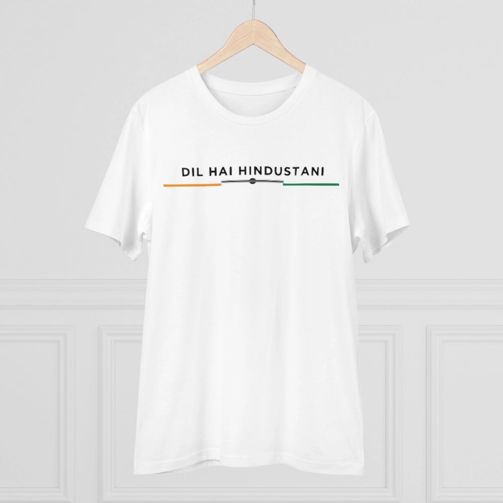 Men's PC Cotton Dil Se Hindustani Printed T-Shirt