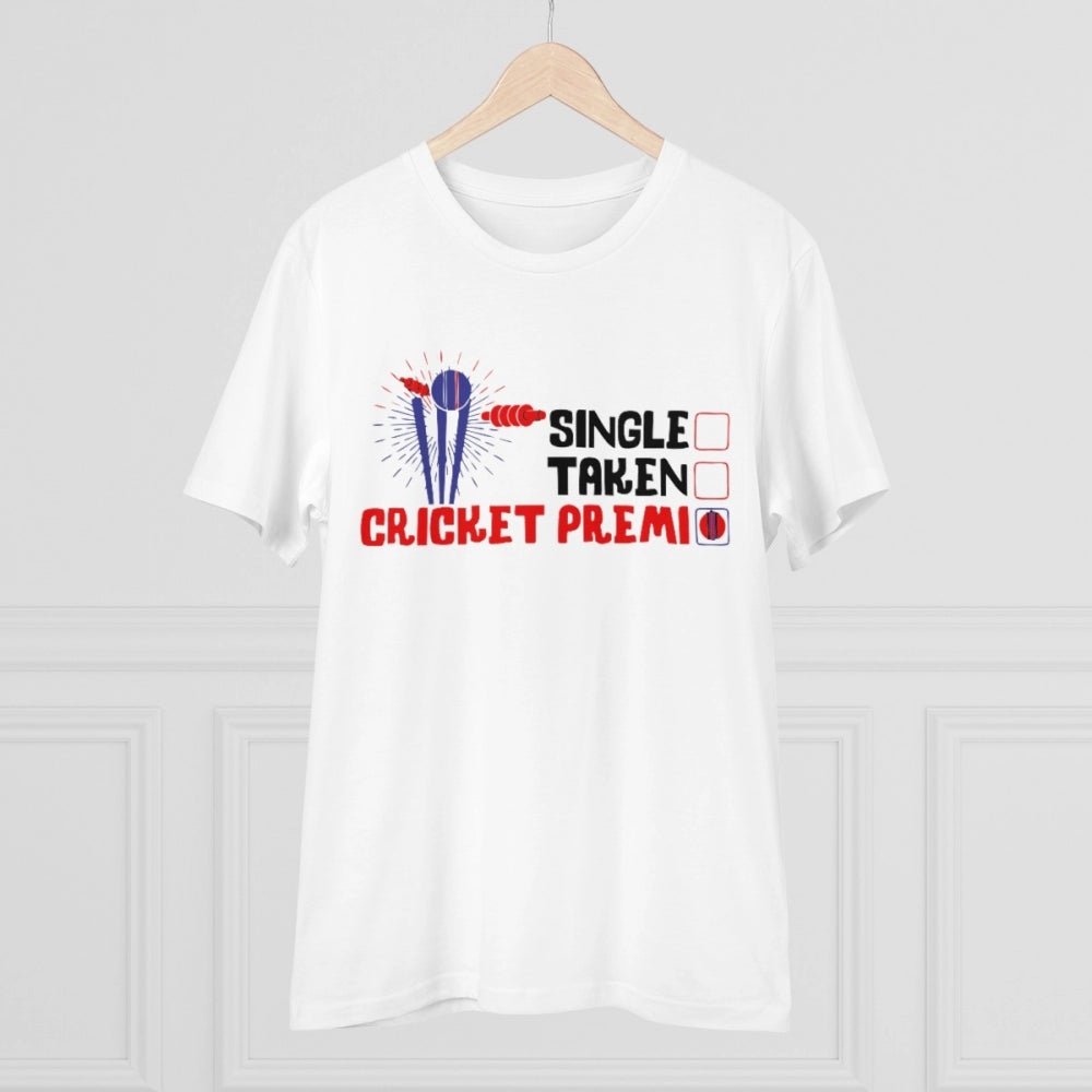 Men's PC Cotton Cricket Design Printed T-Shirt · 98_L