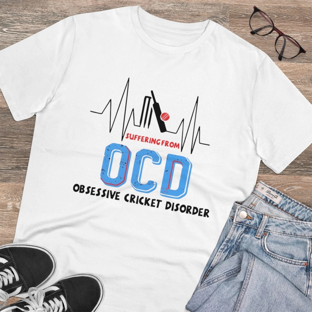 Men's PC Cotton Cricket Design Printed T-Shirt · 06_L