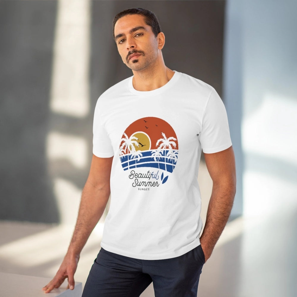 Men's PC Cotton Beautiful Summer Printed T-Shirt