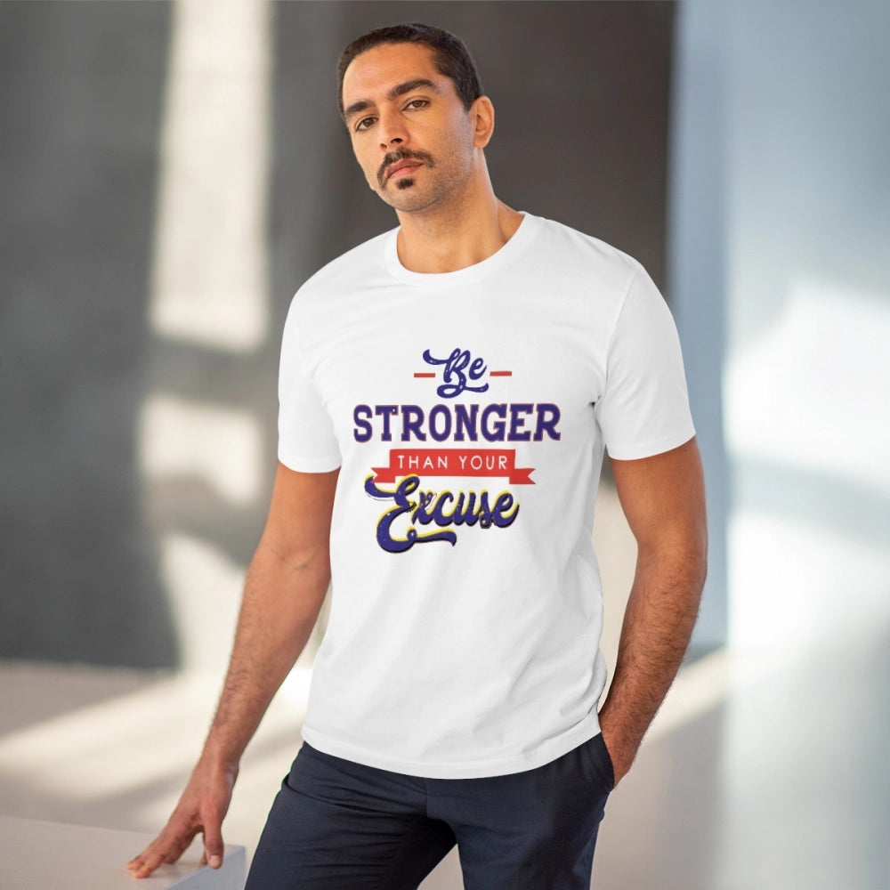 Men's PC Cotton Be Stronger Than Your Excuse Desing · 19_L
