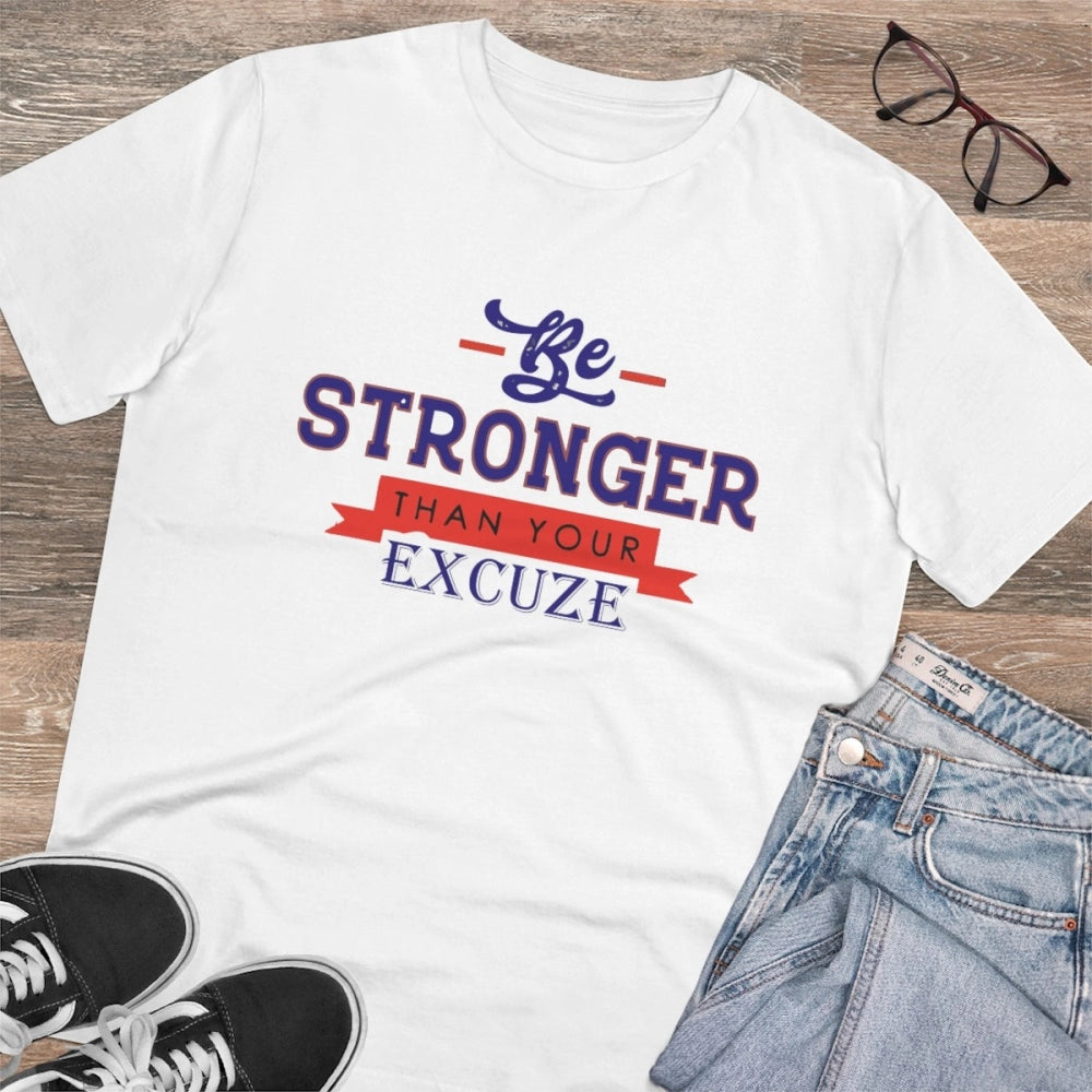 Men's PC Cotton Be Stronger Than Your Excuse Desing · 18_L
