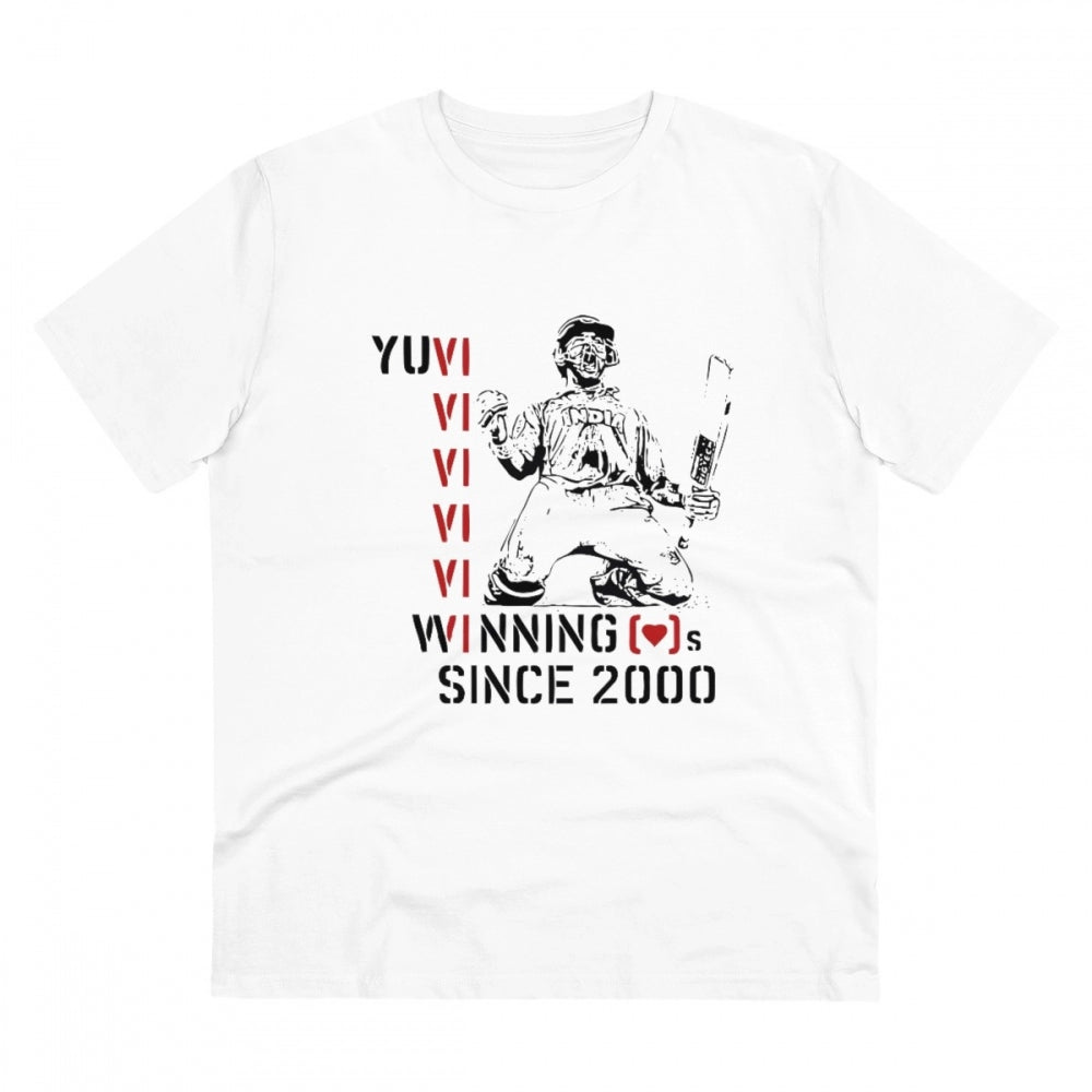 Men's PC Cotton Cricket Design Printed T-Shirt · 12_L