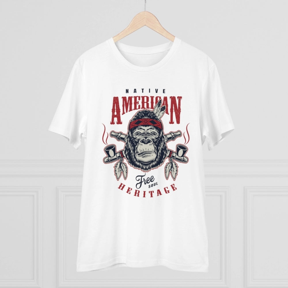 Men's PC Cotton Gorila Desing Printed T-Shirt · 46_L