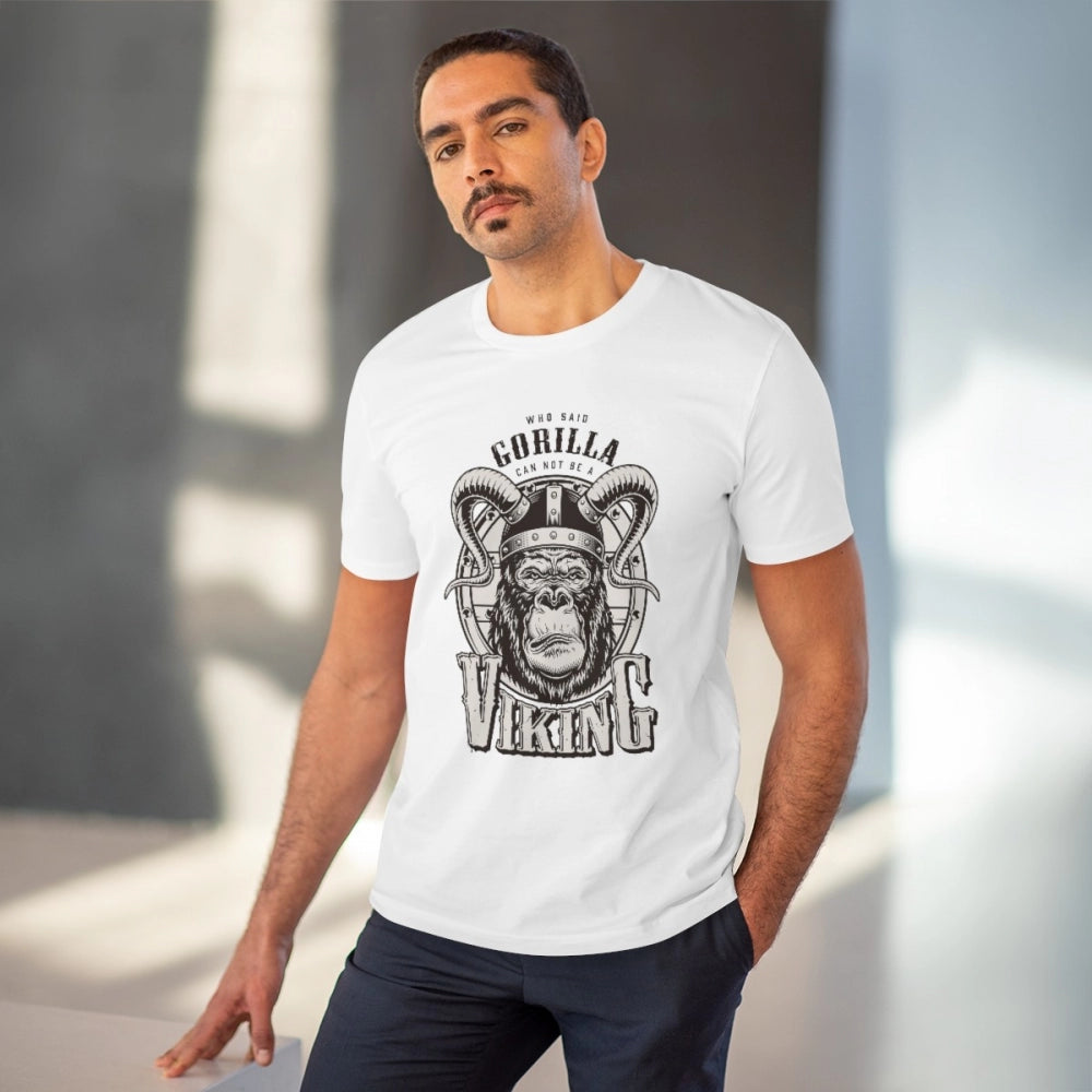 Men's PC Cotton Gorila Desing Printed T-Shirt · 50_L