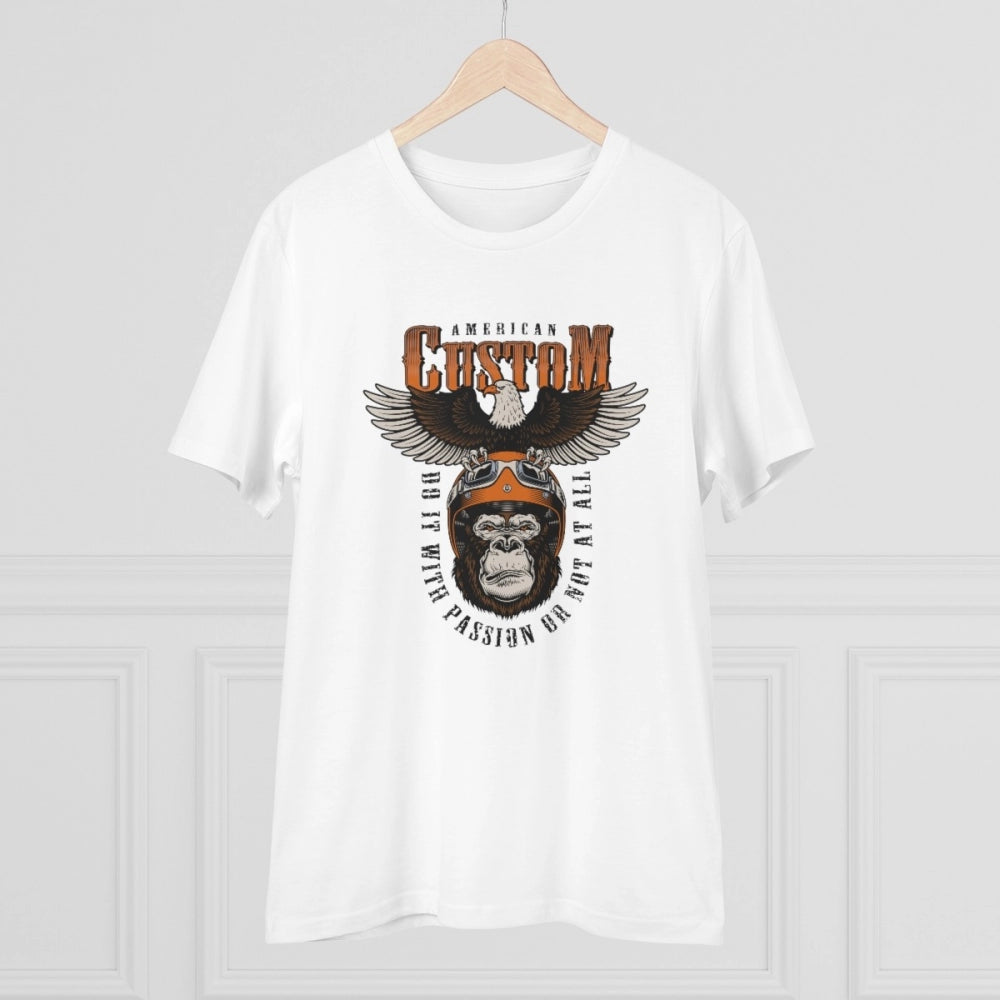 Men's PC Cotton Gorila Desing Printed T-Shirt · 47_L
