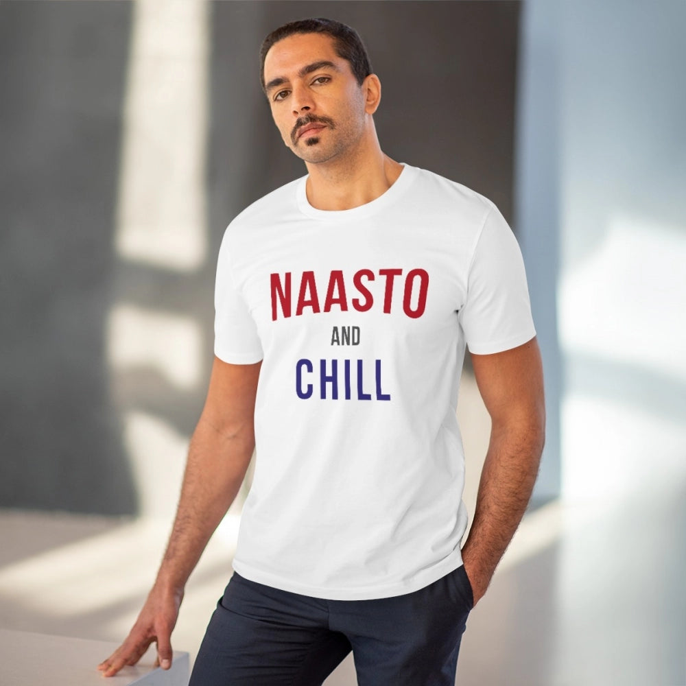 Men's PC Cotton Nasto And Chill Printed T-Shirt · 79_L