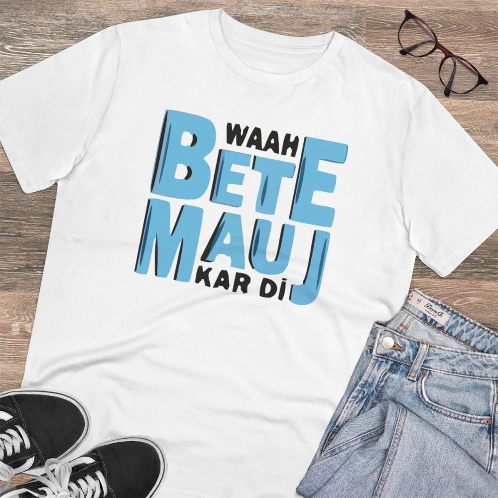 Men's PC Cotton Mojj Kardi Printed T-Shirt