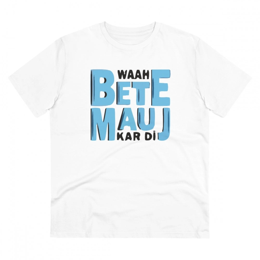 Men's PC Cotton Mojj Kardi Printed T-Shirt