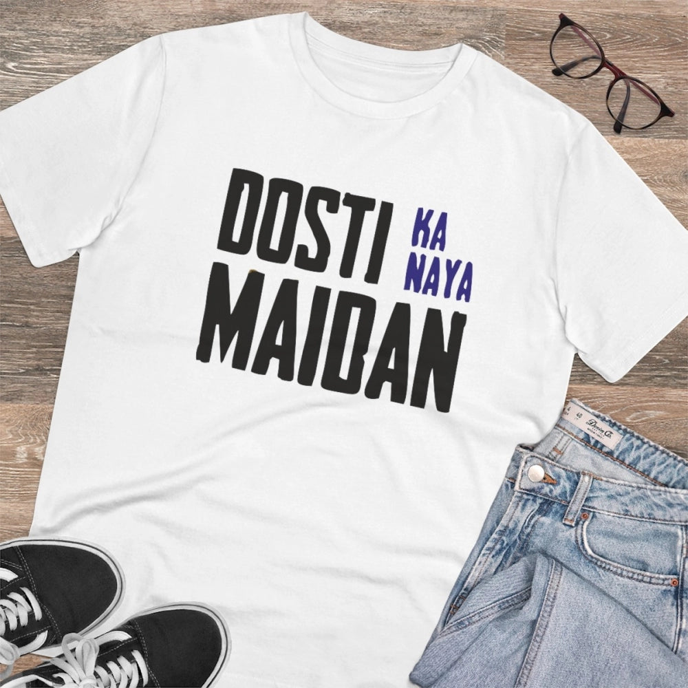 Men's PC Cotton Dosti Ka Naya Maidan Printed T