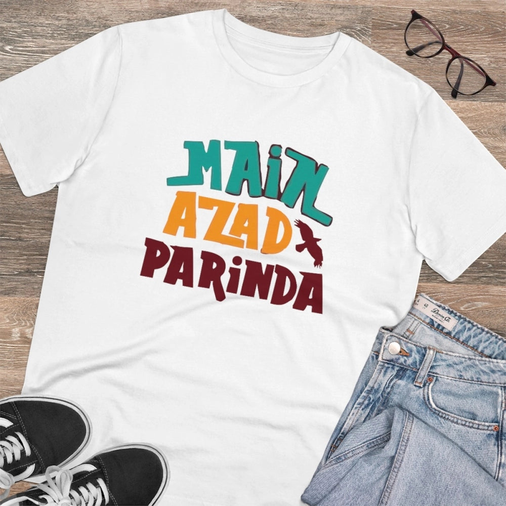 Men's PC Cotton Me Azad Parinda Printed T-Shirt