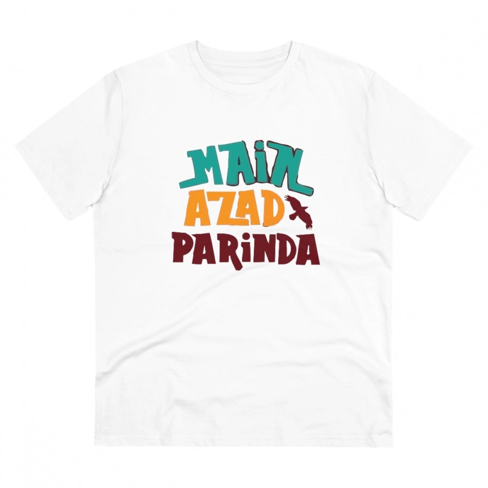 Men's PC Cotton Me Azad Parinda Printed T-Shirt