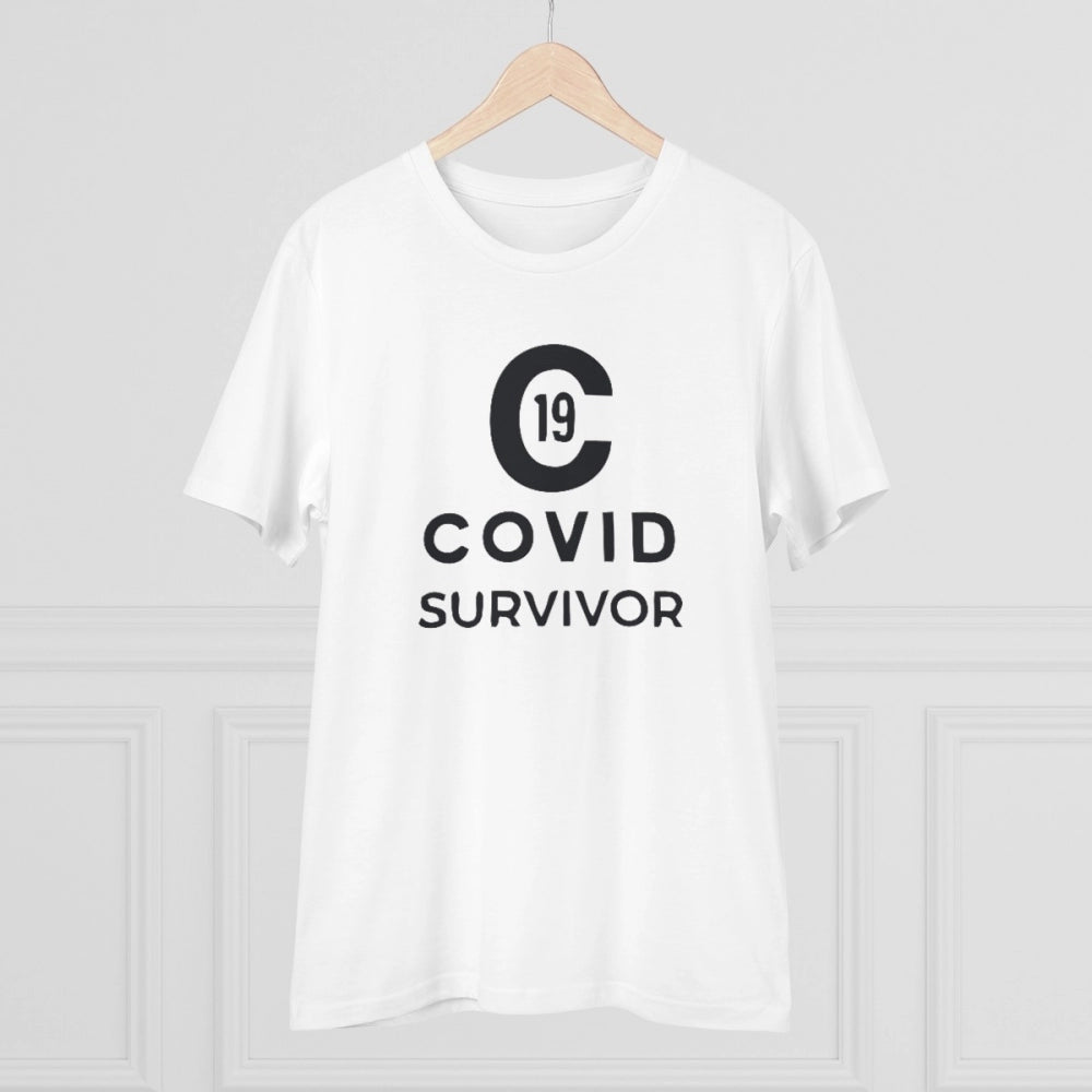 Men's PC Cotton Covid 19 Survivor Printed T-Shirt