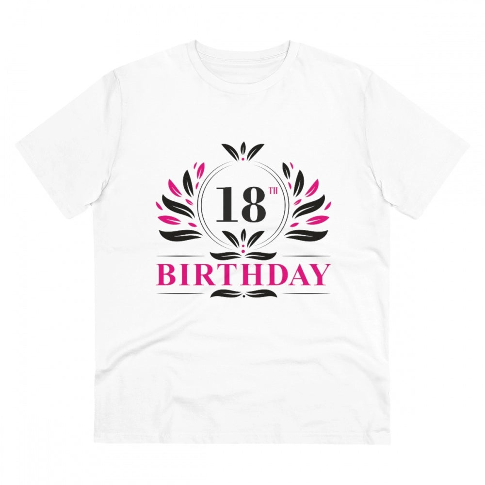 Men's PC Cotton 18th Birthday Printed T-Shirt