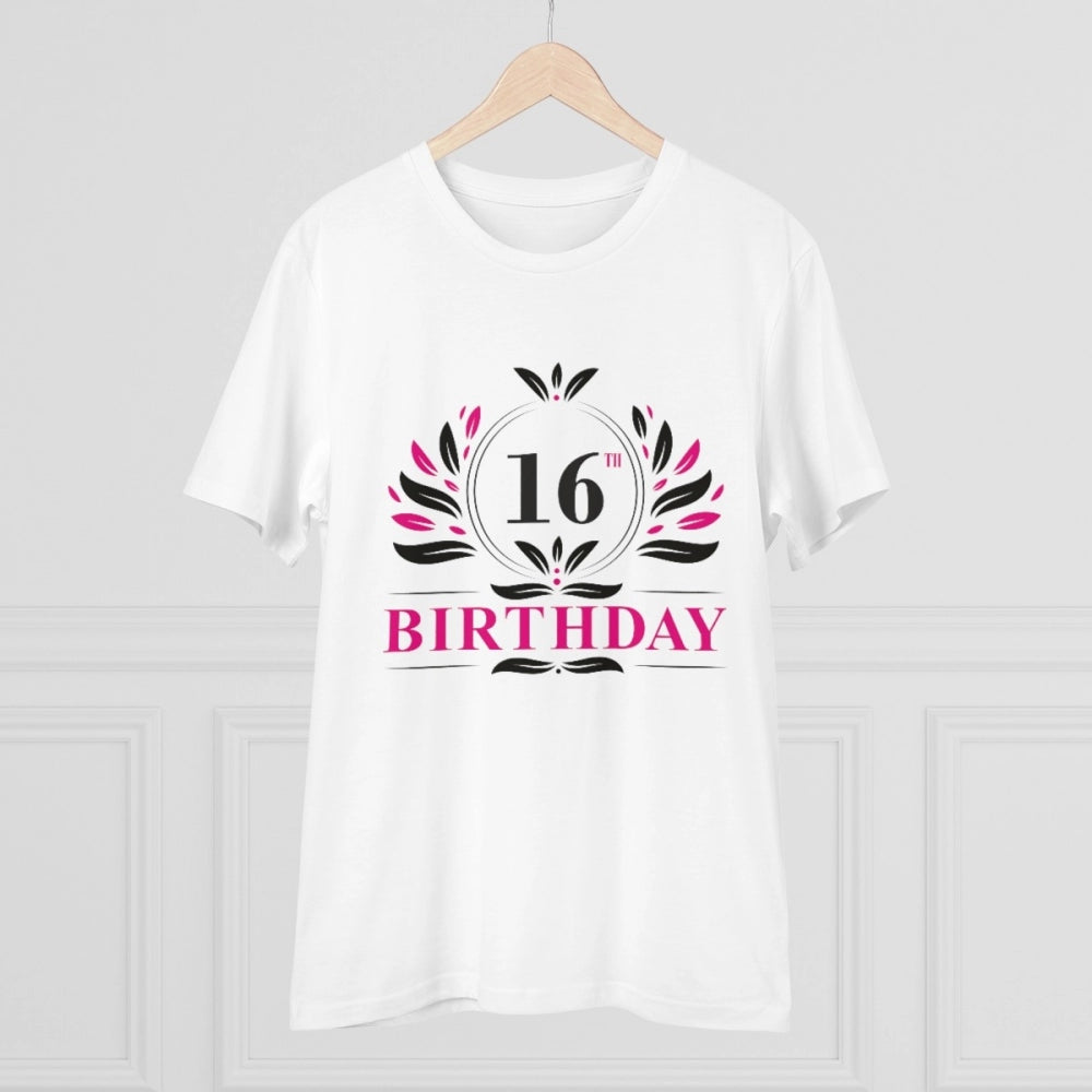 Men's PC Cotton 16th Birthday Printed T-Shirt
