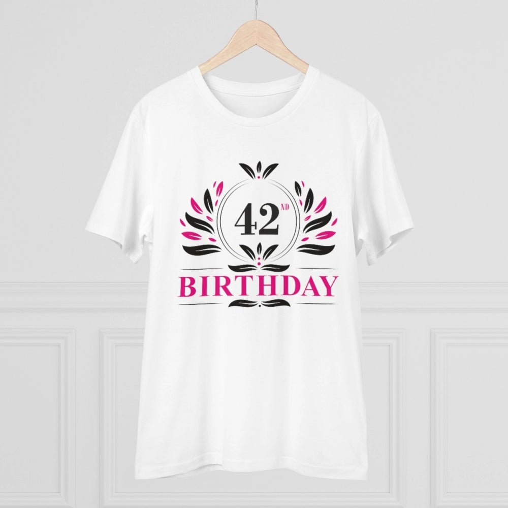Men's PC Cotton 42nd Birthday Printed T-Shirt