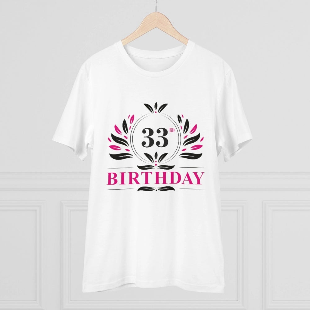 Men's PC Cotton 33rd Birthday Printed T-Shirt