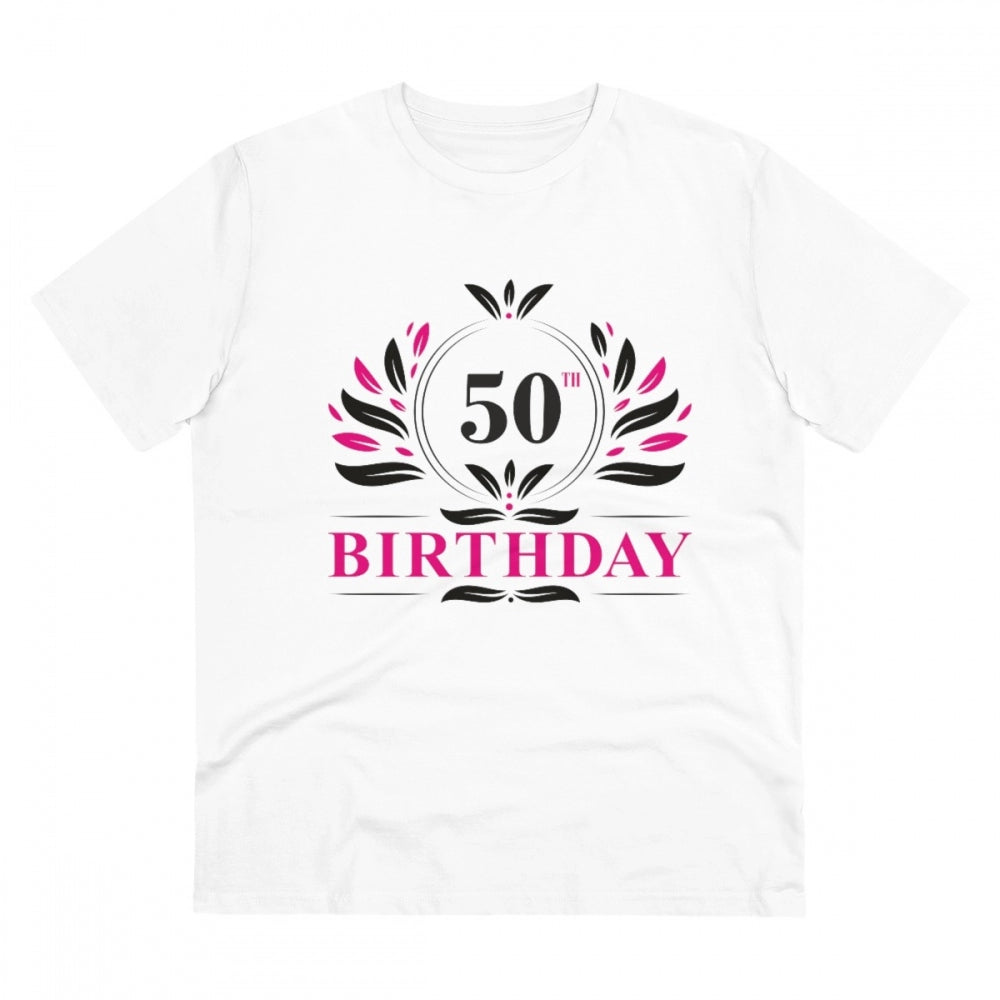 Men's PC Cotton 50th Birthday Printed T-Shirt
